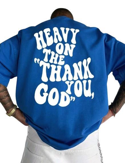 MST God Did 3.0 Sweat T-shirt Blue
