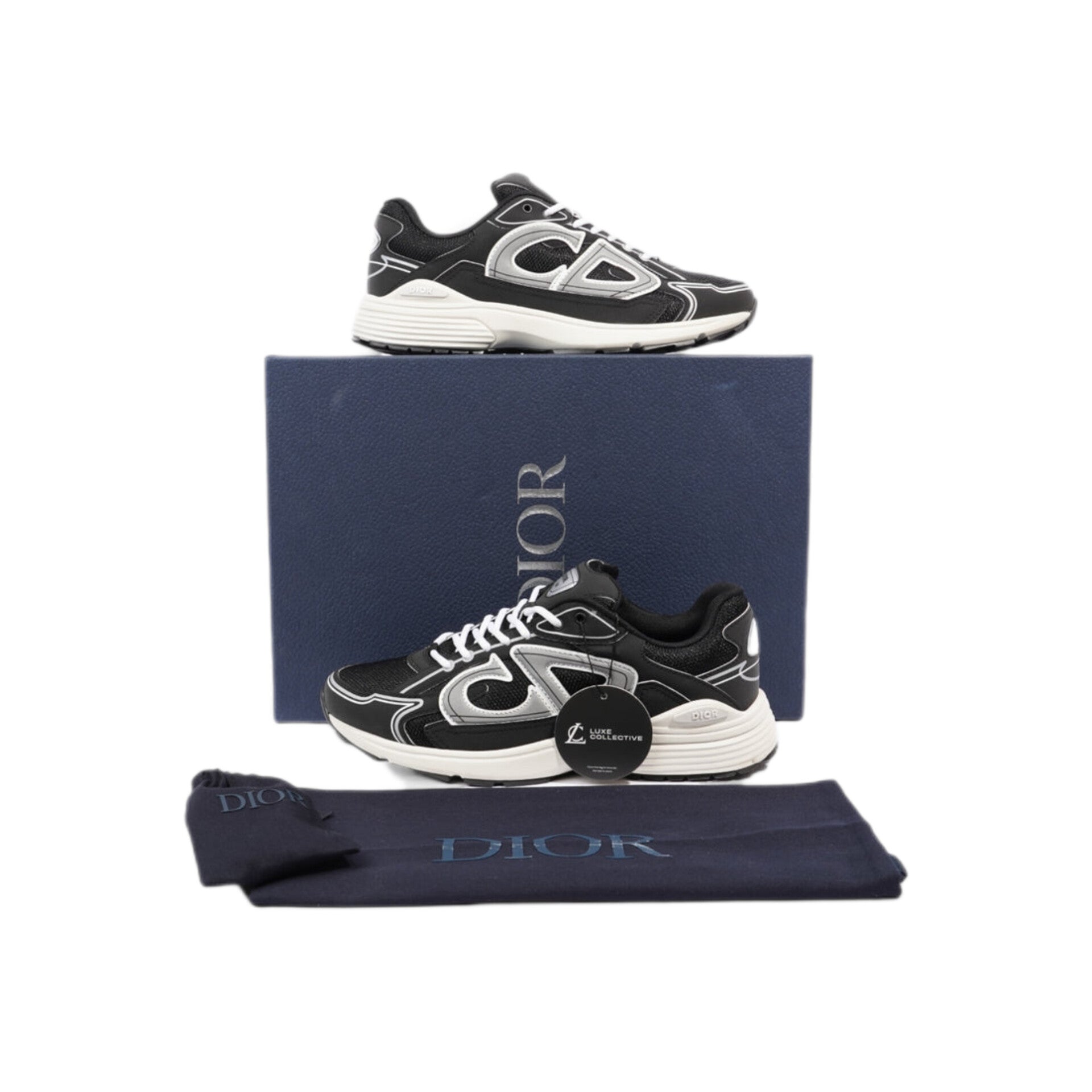 Christian Dior B30 Black White Mesh