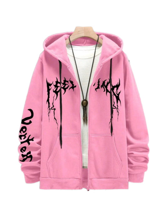 MST Street Era Zip-up Hoodie Pink