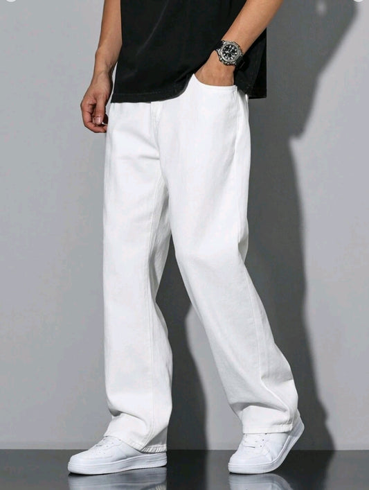MST Luxury Baggy jeans White
