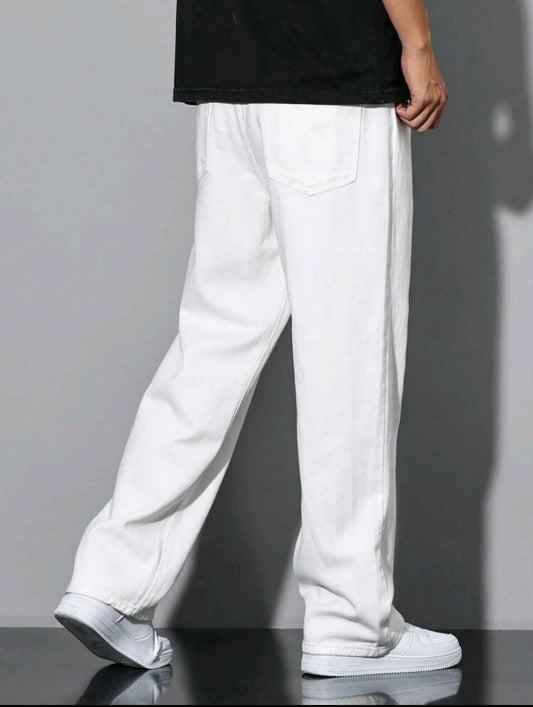 MST Luxury Baggy jeans White