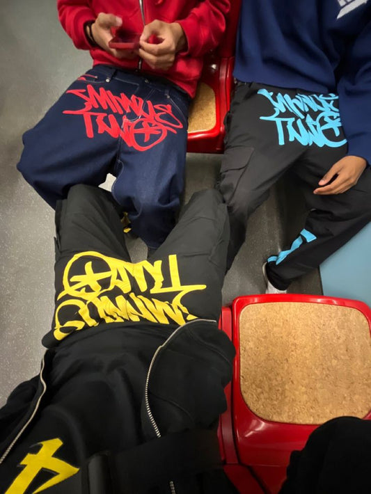 Minus two cargo pants blue black