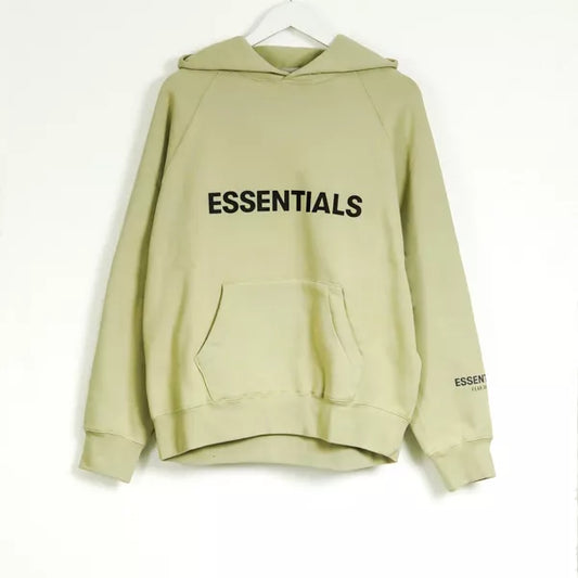 Fear of God Essentials sweathoodie natural green